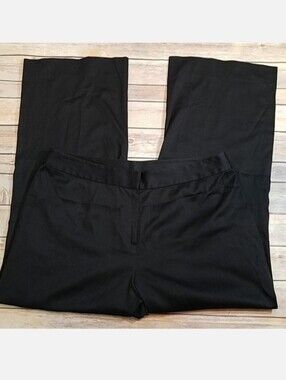 St John Sport black wide leg pants 14